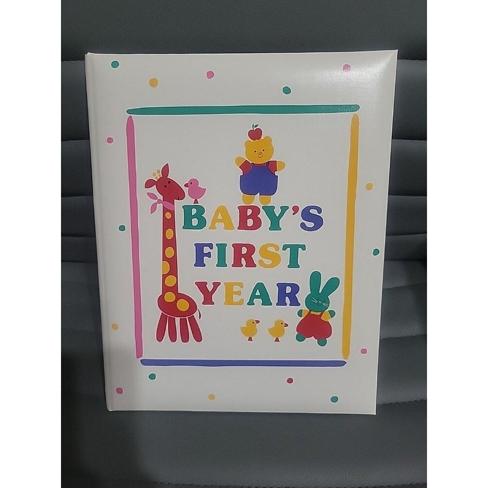 Hallmark Our Baby Book Album Alphabet Zoo In Box